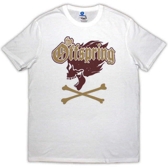 The Offspring Screaming Skull White Large T-Shirt