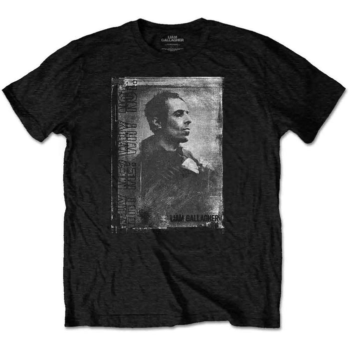 Liam Gallagher Monochrome Black X-Large T-Shirt