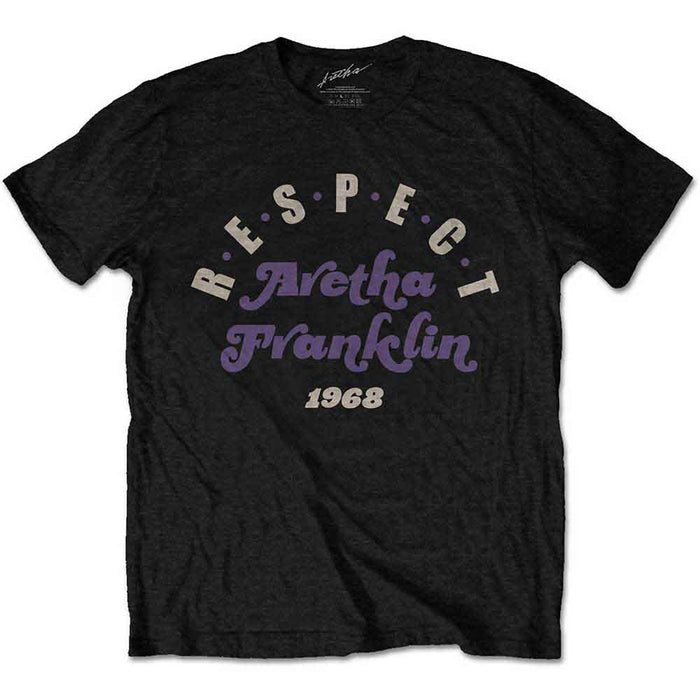 Aretha Franklin Respect Black Small T-Shirt