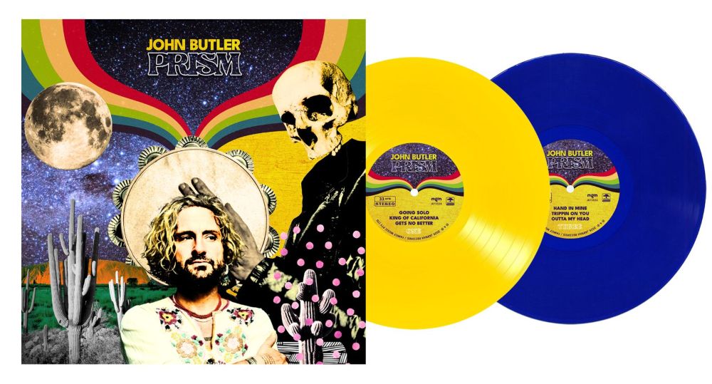 John Butler Prism Vinyl LP Yellow & Blue Colour 2025