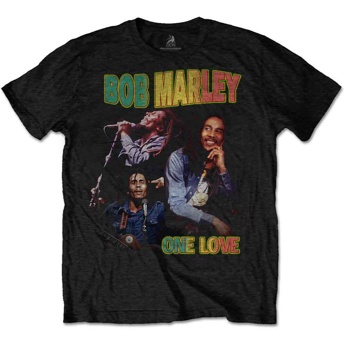 Bob Marley One Love Homage Black Small T-Shirt
