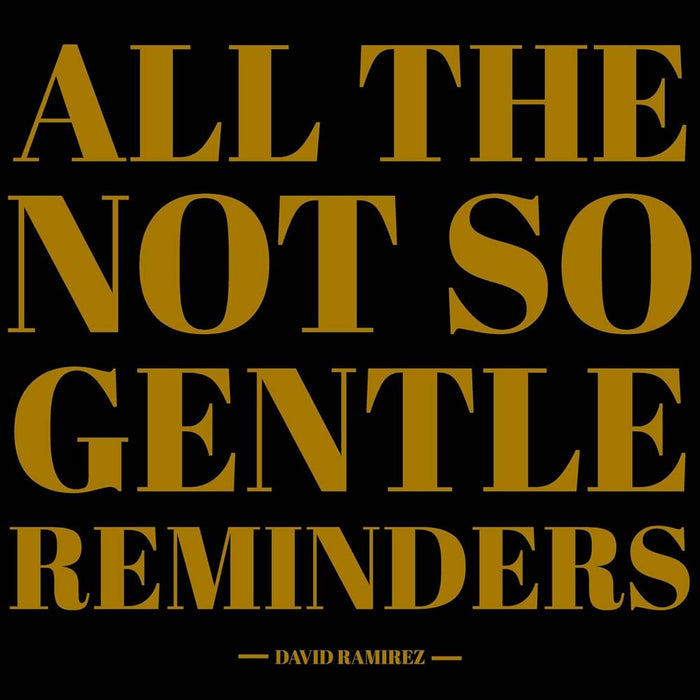 David Ramirez All The Not So Gentle Reminders Vinyl LP 2025