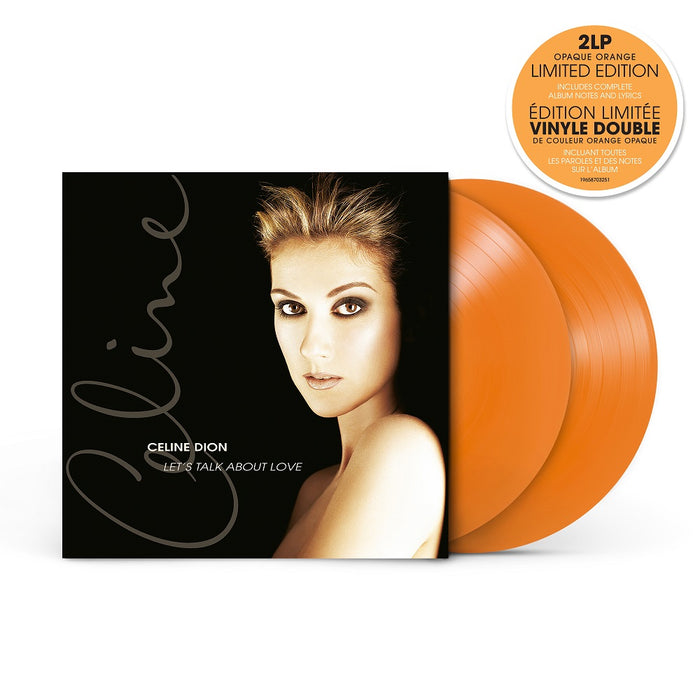 Celine Dion Let’s Talk About Love Vinyl LP Orange Colour 2022