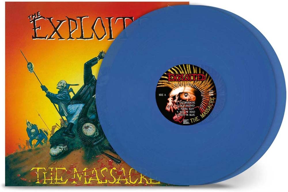 The Exploited The Massacre Vinyl LP Transparent Blue Colour 2024