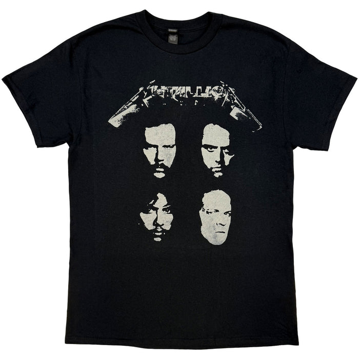 Metallica 4 Faces Black Medium T-Shirt