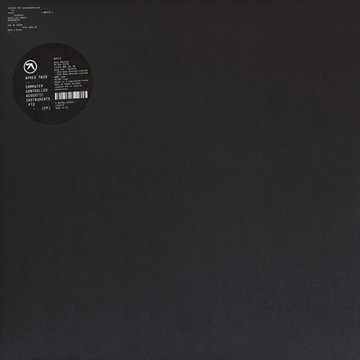 Aphex Twin Computer Controlled Acoustic Instruments Part 2 Vinyl EP 2015