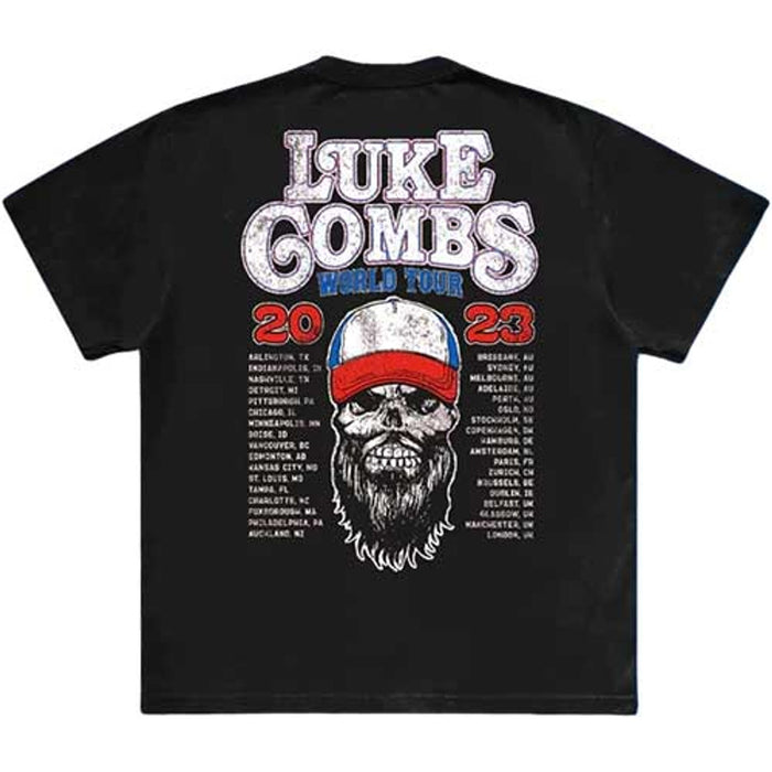 Luke Combs Tour '23 Skull Black X-Large T-Shirt