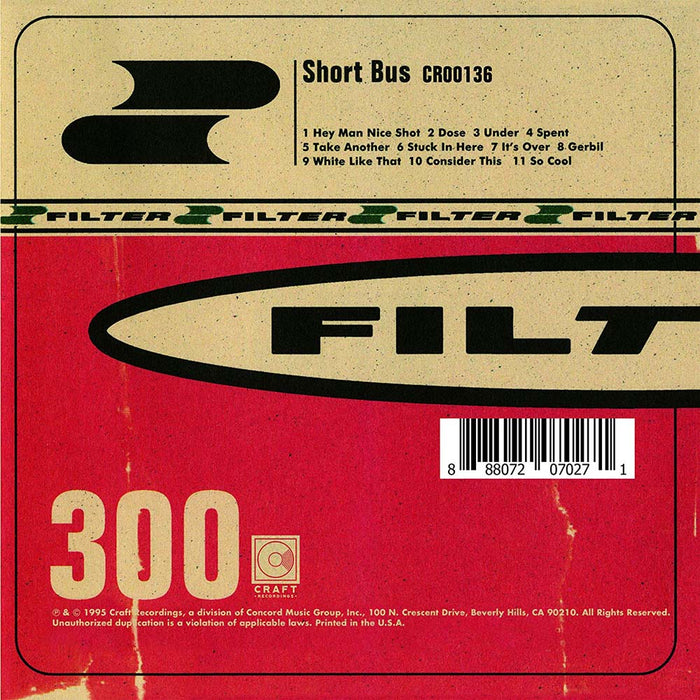 Filter Short Bus Vinyl LP New 2019