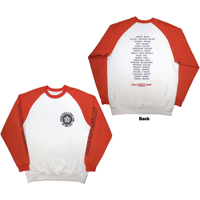 Bruce Springsteen Tour '24 Wheel White and Orange XX-Large T-Shirt