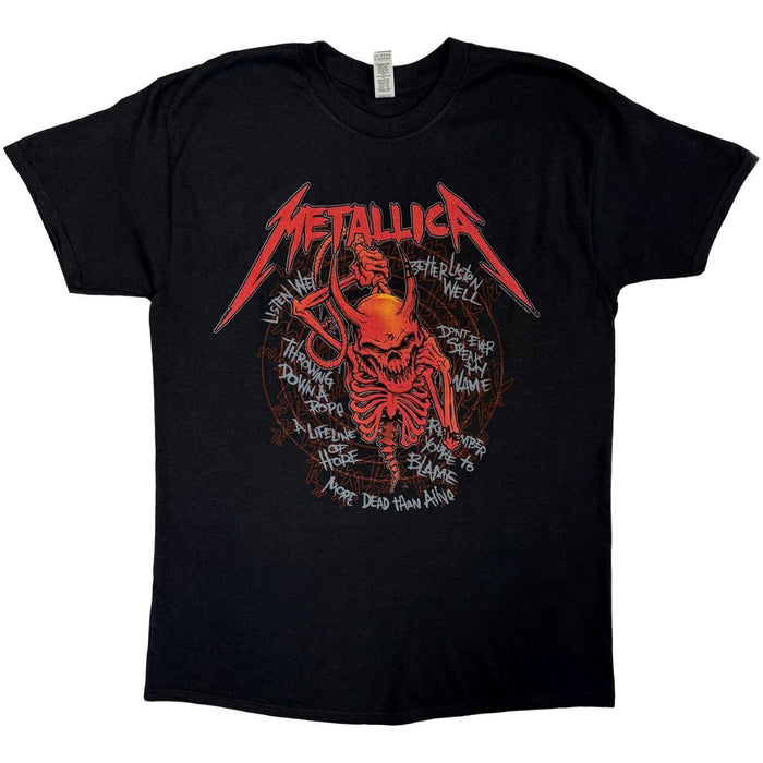 Metallica Skull Screaming 72 Seasons Guitar Black X-Large T-Shirt