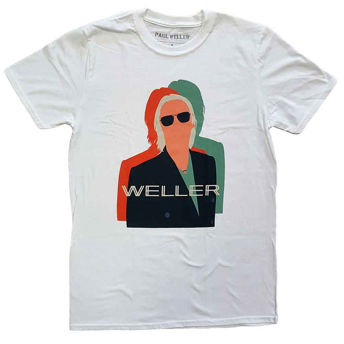 Paul Weller Illustration Offset White XX-Large T-Shirt