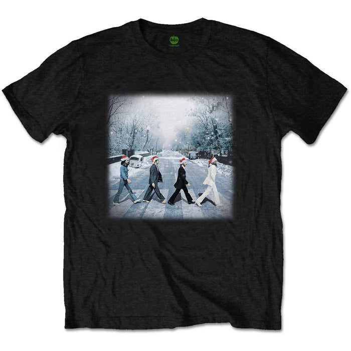 The Beatles Abbey Road Christmas Black XX-Large T-Shirt