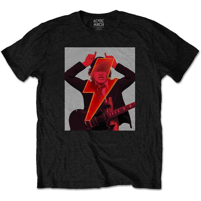 AC/DC Angus Finger Horns Black Small T-Shirt