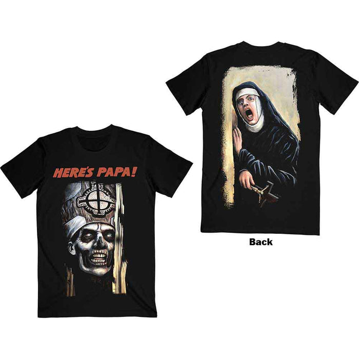 Ghost Here's Papa Back Black XX-Large T-Shirt