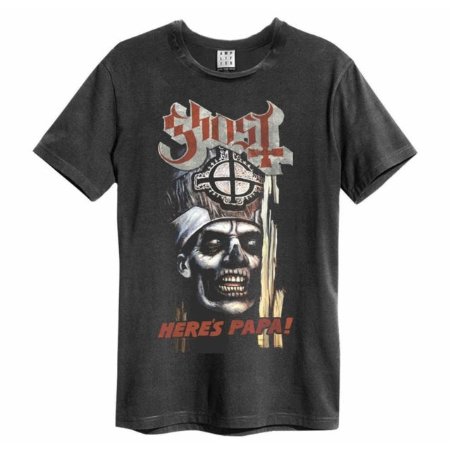 Ghost Here's Papa Charcoal Grey XX-Large T-Shirt