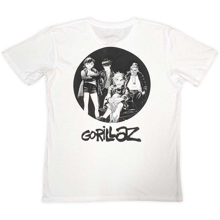 Gorillaz Song Machine Brush Logo White Large T-Shirt