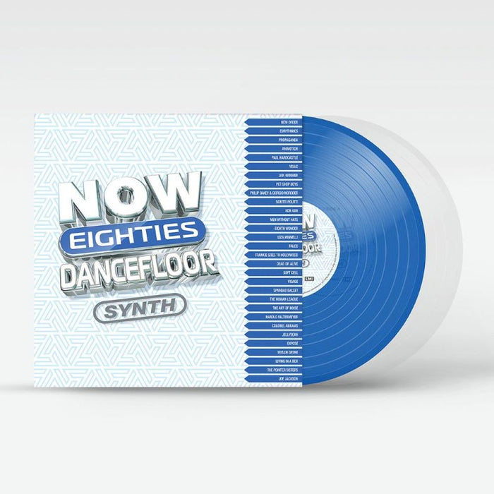 NOW That's What I Call 80's Dancefloor: Synth Vinyl LP Clear & Blue Colour 2024