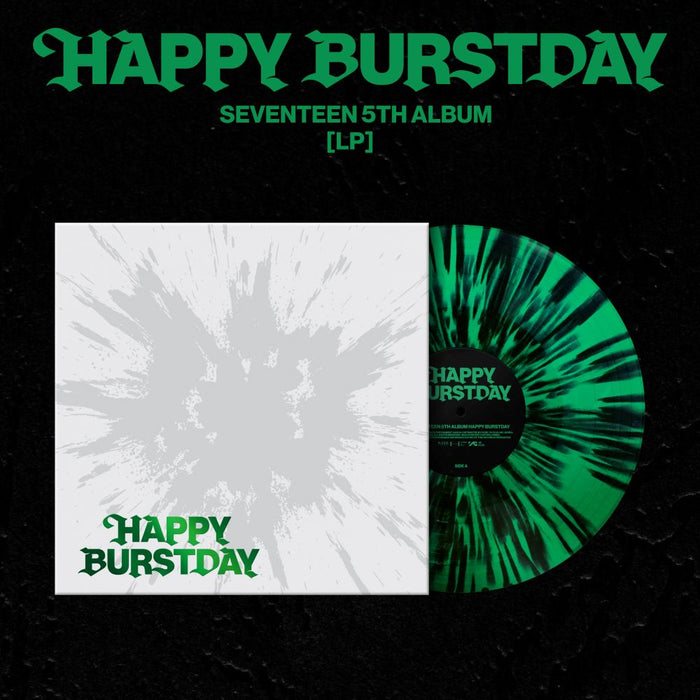 SEVENTEEN HAPPY BURSTDAY Vinyl LP Black Splatter on Evergreen Colour 2025