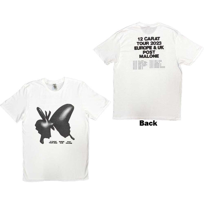Post Malone Inflatable Butterfly 2023 Tour White Medium T-Shirt