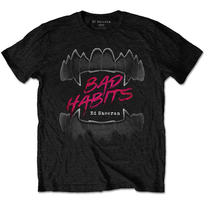Ed Sheeran Bad Habits Black Medium T-Shirt