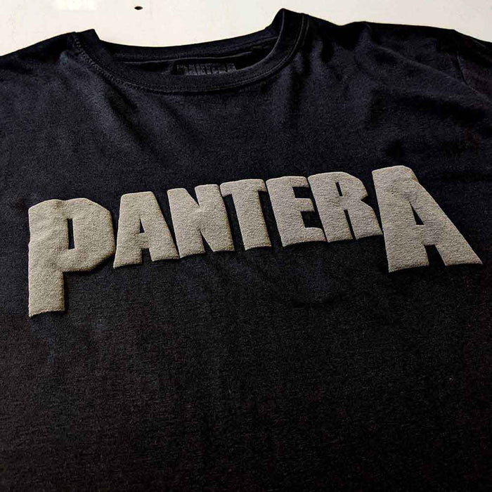 Pantera Leaf Skull Hi-Build Black X-Large Unisex T-Shirt