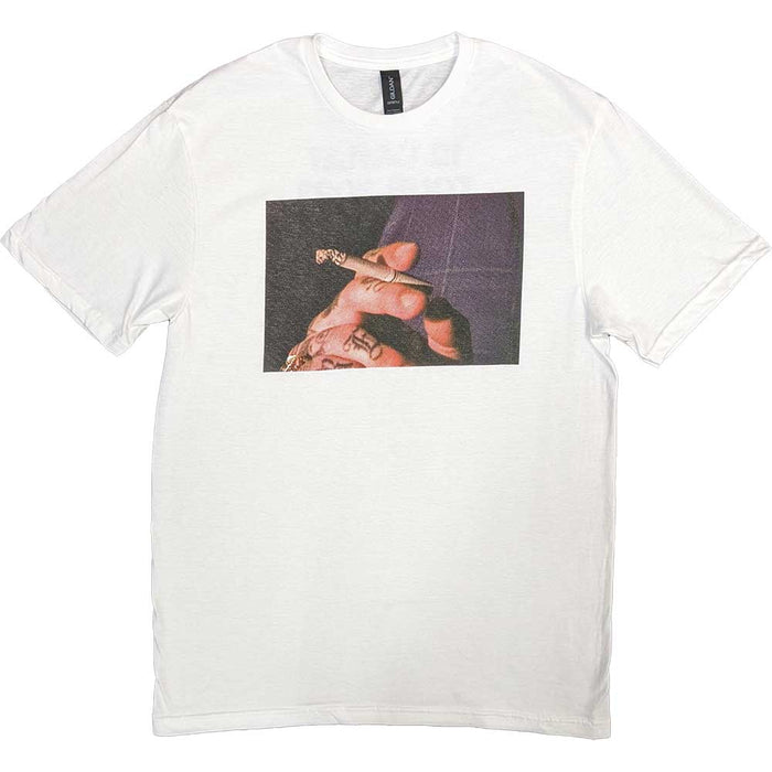 Post Malone Burn It Down 2023 Tour Dates White Large T-Shirt
