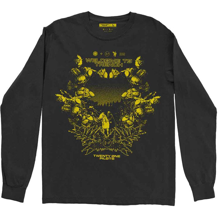 Twenty One Pilots Trench Scene Black Long Sleeve Medium T-Shirt