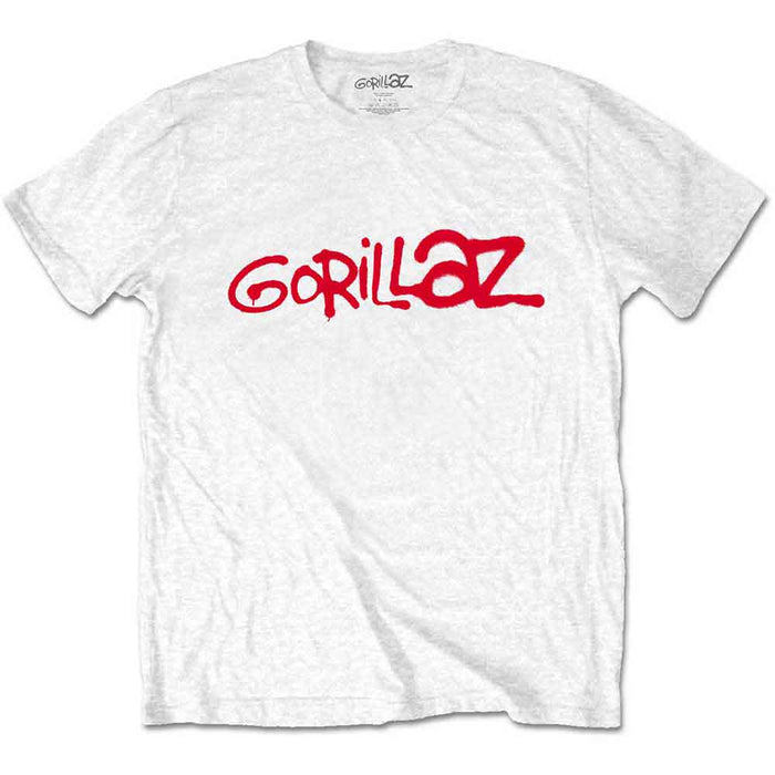 Gorillaz Logo White Small T-Shirt