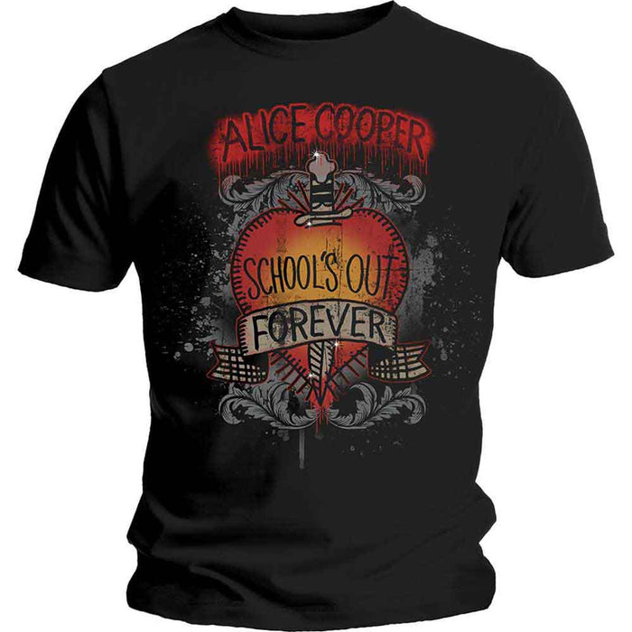 Alice Cooper Schools Out Dagger Black Medium T-Shirt