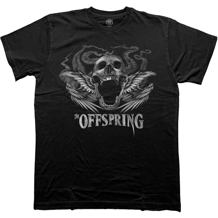 The Offspring Feathered Winged Skull Black Large T-Shirt