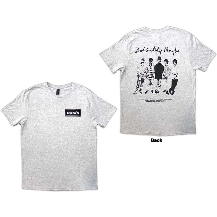 Oasis Definitely Maybe Promo Grey Small T-Shirt