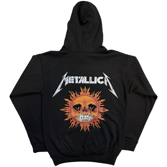 Metallica Worn Pushead Flaming Skull Black XX-Large Hoodie