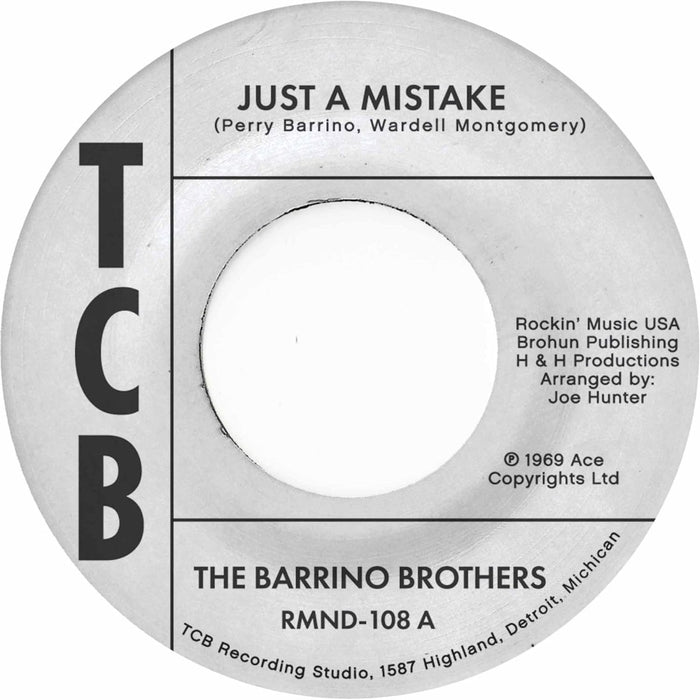 The Barrino Brothers Just A Mistake / I'll Take My Flowers Right Now 7" Vinyl Single 2026
