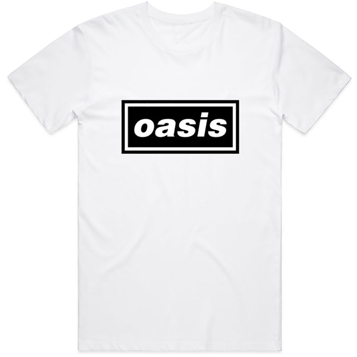 Oasis Decca Logo White Small T-Shirt