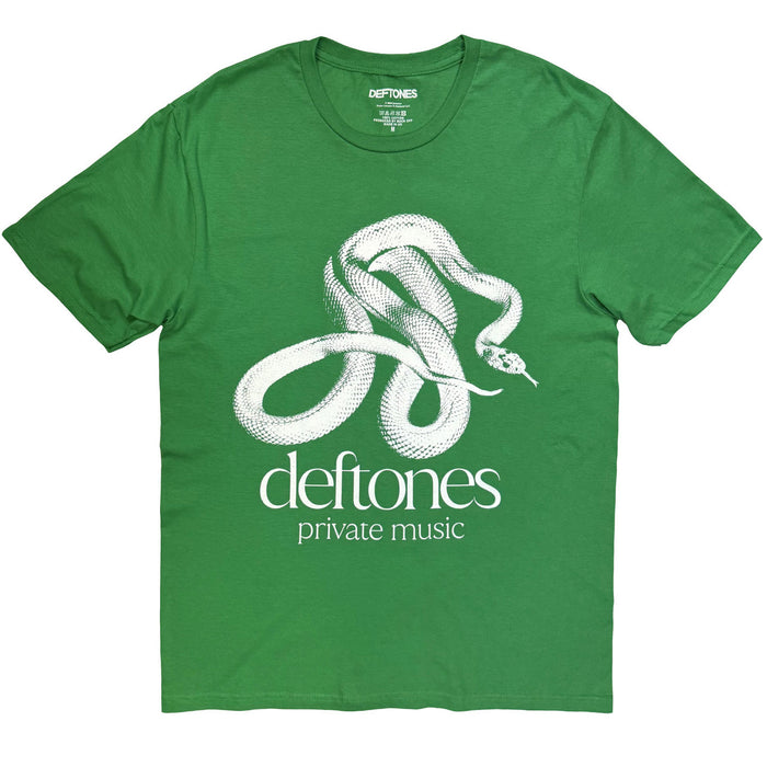 Deftones Private Music Green Small T-Shirt