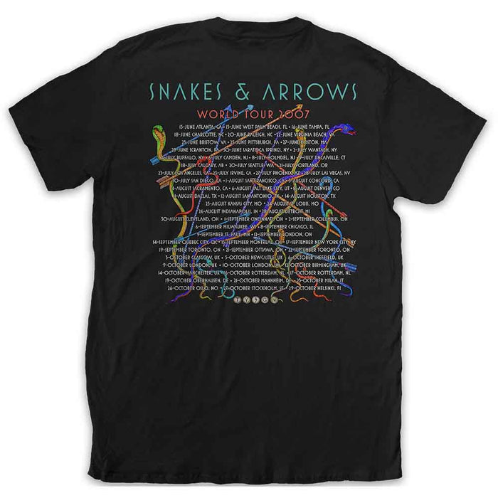 Rush Snakes & Arrows Tour Black Medium T-Shirt