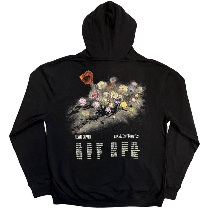 Lewis Capaldi Flowers Tour Black X-Large Hoodie