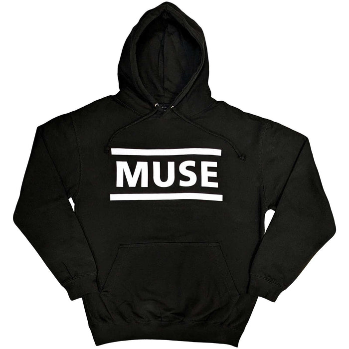 Muse White Logo Black Medium Hoodie