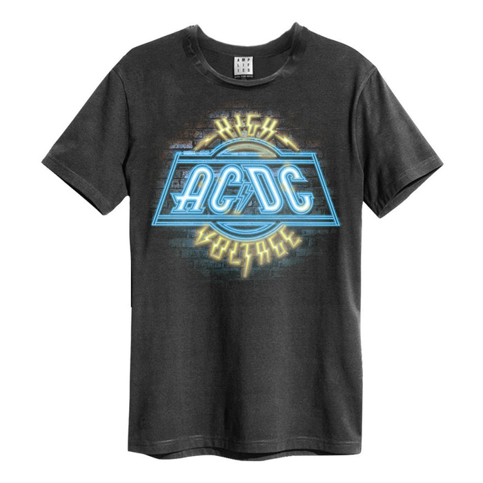 AC/DC High Voltage Neon Charcoal X-Large T-Shirt