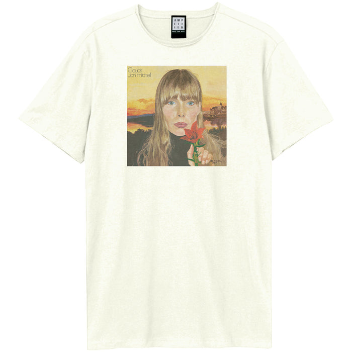 Joni Mitchell Clouds Amplified Vintage White Large Unisex T-Shirt