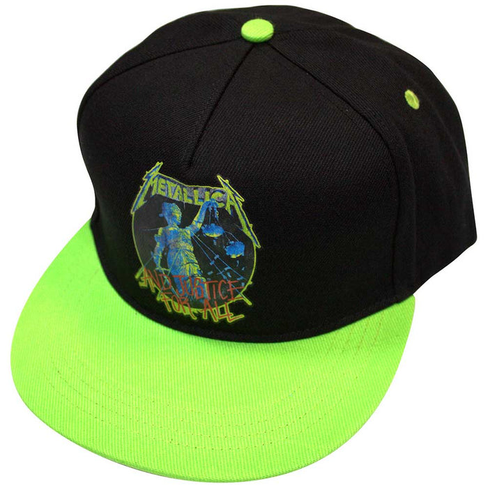 Metallica And Justice For All Black & Green Baseball Cap HatMetallica And Justice For All Black & Green Baseball Cap Hat