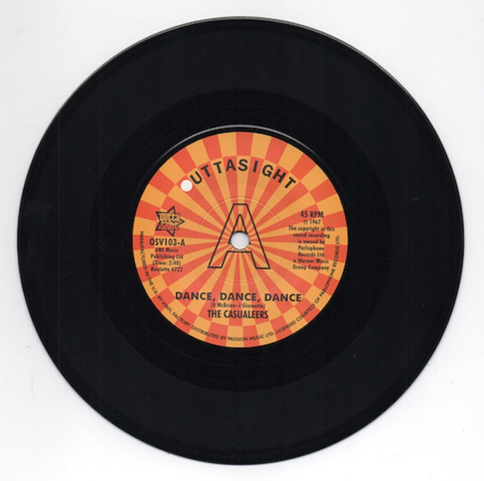 Chuck Woods / The Casualeers Seven Days Too Long / Dance, Dance, Dance 7" Vinyl Single 2023