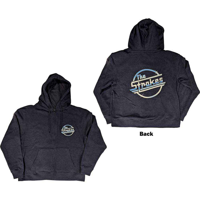 The Strokes OG Magna Navy Blue X-Large Zipped Hoodie