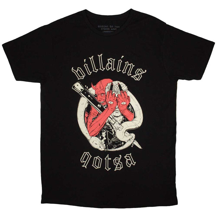 Queens Of The Stone Age Villains Black Large T-Shirt
