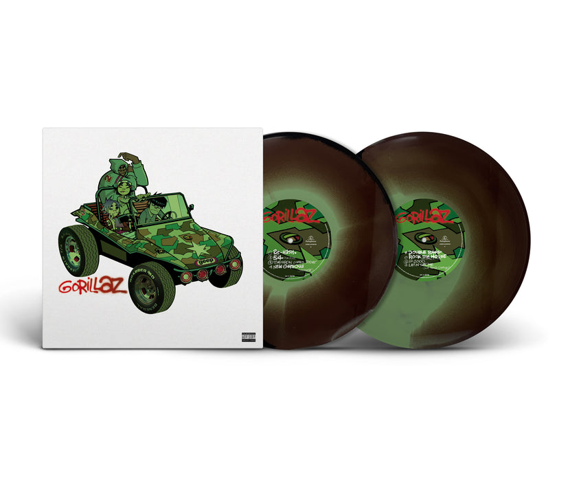 Gorillaz (Gorillaz) Vinyl LP Camouflage Green, Brown and Black Colour