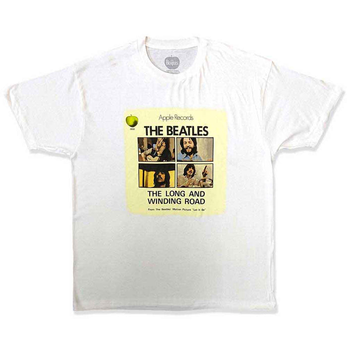The Beatles Vintage Long & Winding Road White Medium T-Shirt
