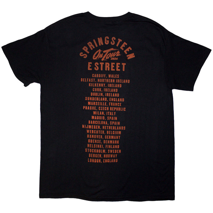 Bruce Springsteen Tour '24 E-Street Photo Black Small T-Shirt