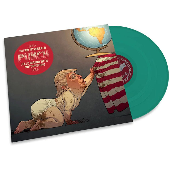 Patrik Fitzgerald / Jello Biafra with Motorpsycho Punch Vinyl 7" Soylent Greenland Colour 2025