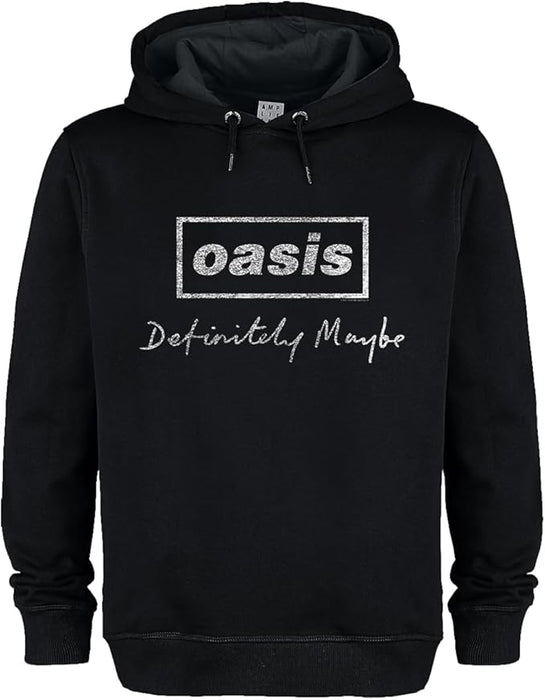 Oasis Definitely Maybe Black Large Hoodie