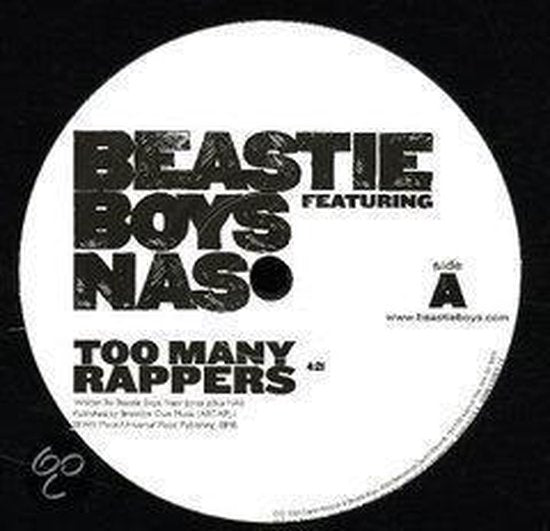 Beastie Boys Too Many Rappers (Featuring Nas) 12" Vinyl Single 2009